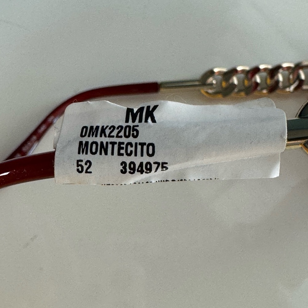 Michael Kors burgundy Cat-Eye Chain Accent Sunglasses - Picture 13 of 14